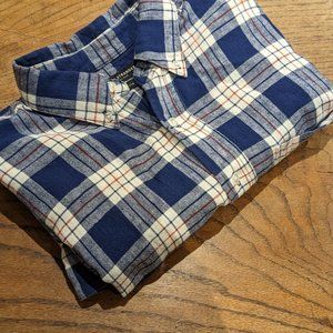 Welcome Stranger Blue Plaid Long Sleeve Shirt